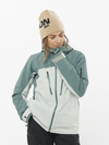 BRILLIANT Women's Insulated Jacket Hoodie MISTY BLUE / North Atlantic