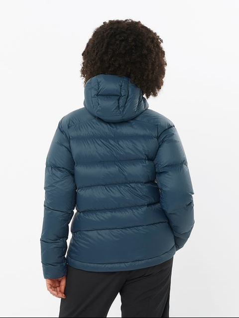 OUTLINE DOWN Women's Hooded Down Jacket Midnight Navy