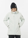 BASHLEY PUFF Women's Insulated Hooded Jacket MISTY BLUE