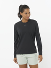 SENSE AERO Women's Long Sleeve T-Shirt DEEP BLACK