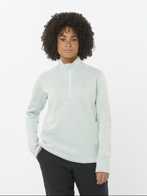 OUTLINE WARM Women’s Half Zip Midlayer MISTY BLUE