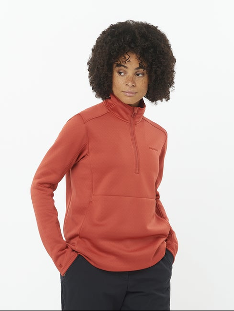 OUTLINE WARM Women’s Half Zip Midlayer TANDOORI SPICE