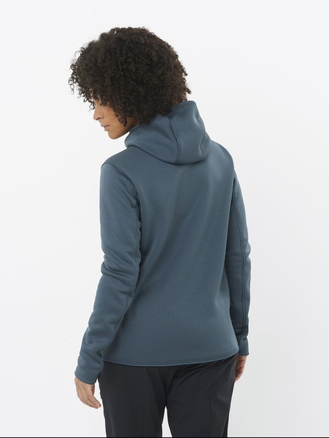 OUTLINE WARM Women's Midlayer Jacket Hoodie Midnight Navy