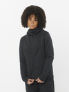 OUTLINE WARM Women's Midlayer Jacket Hoodie DEEP BLACK