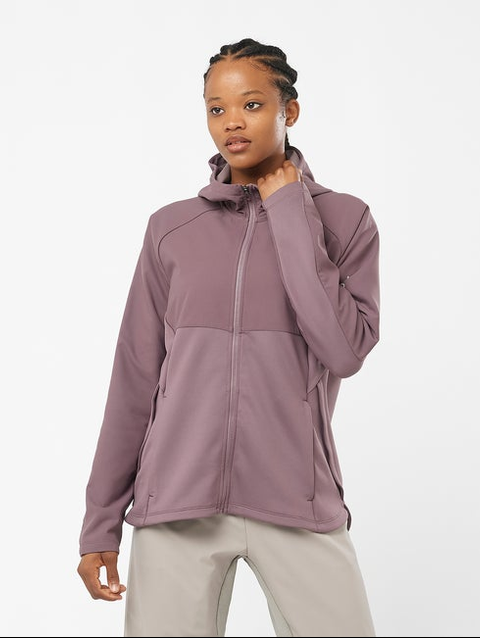 RUNLIFE Women's Midlayer Jacket Hoodie MOONSCAPE