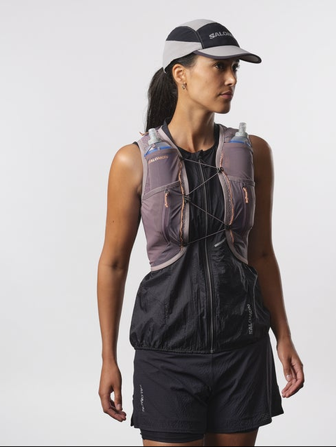 ACTIVE SKIN 12 Women's Running Vest with flasks included QUAIL / MOONSCAPE / SUN BAKED 16-1345 TCX