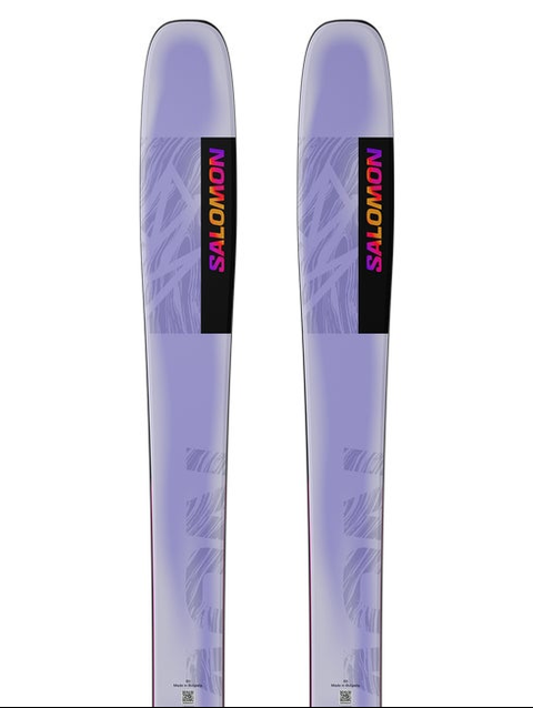 QST LUMEN 98 Women's Freeride Skis Lilac Breeze / Rhodamine Red / Saffron