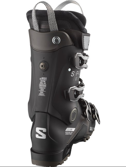 S/PRO HV 90 Women's On-Piste Boots Black / Silver Met. / Beluga