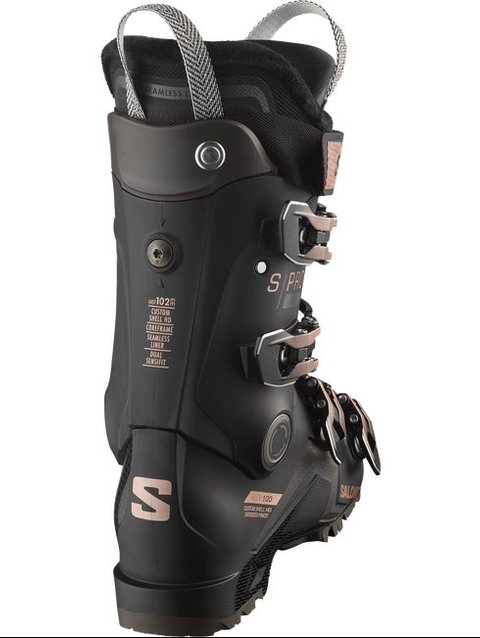 S/PRO HV 100 Women's On-Piste Boots Black / Pinkgold Met. / Beluga