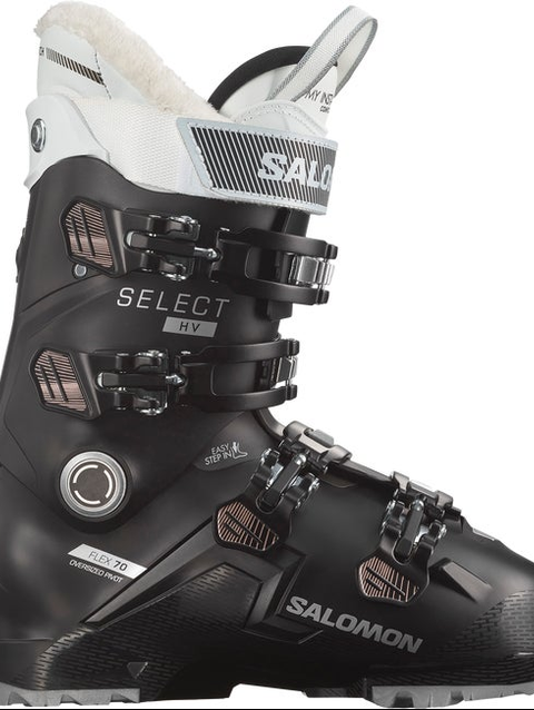 SELECT HV 70 Women's On-Piste Boots Black / Rose Gold Metallic / White