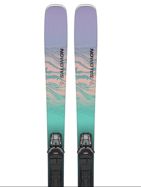 STANCE 84 (and M11) Women's All-Mountain Ski Package Black / Aruba Blue / Patrician Purple