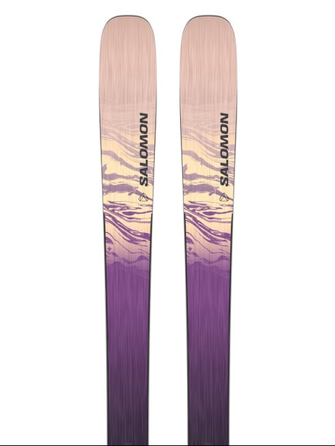 STANCE 94 Women's All-Mountain Skis Black / Purple Magic / Maple Sugar