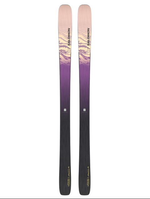 STANCE 94 Women's All-Mountain Skis Black / Purple Magic / Maple Sugar