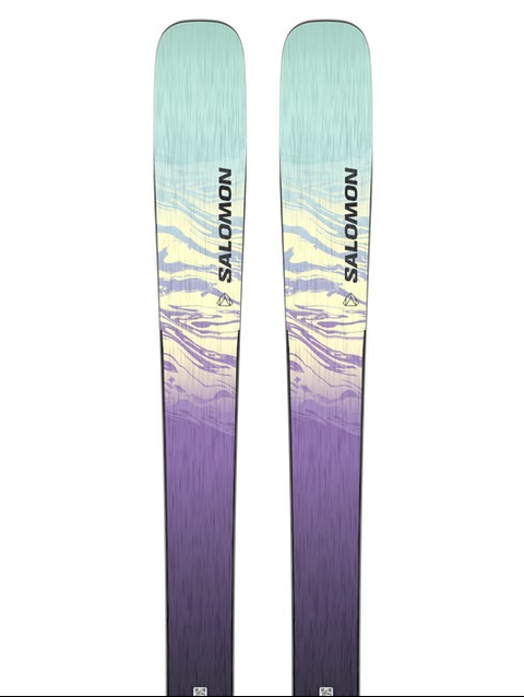 STANCE 88 Women's All-Mountain Skis Black / Chive Blossom / Aquatic