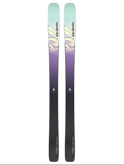 STANCE 88 Women's All-Mountain Skis Black / Chive Blossom / Aquatic