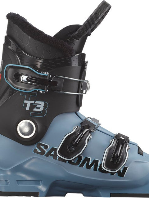 T3 Junior - Kids' On-Piste Boots Black / Copen Blue / White