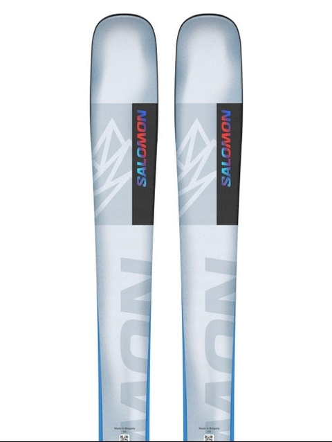 QST BLANK TEAM Junior - Kids' Freeride Skis Illusion Blue / Pastel Neon Blue 3 / Poppy Red