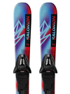 QST XS (and C5) Junior - Kids' All-Mountain Ski Package Pastel Neon Blue 3 / Poppy Red / Black