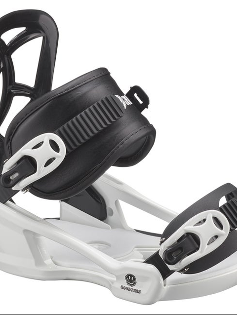 GOODTIME XS Junior - Kids' Snowboard Bindings Black/White