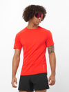 CROSS RUN Men's Short Sleeve T-Shirt CHERRY TOMATO