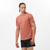 CROSS RUN Men's Short Sleeve T-Shirt LIGHT MAHOGANY