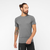 CROSS RUN Men's Short Sleeve T-Shirt DEEP BLACK / Heather