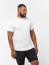 CROSS RUN Men's Short Sleeve T-Shirt WHITE