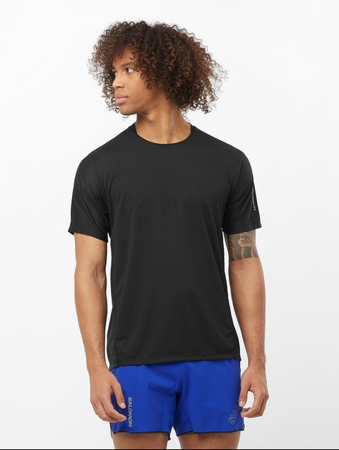 SENSE AERO Men's Short Sleeve T-Shirt DEEP BLACK