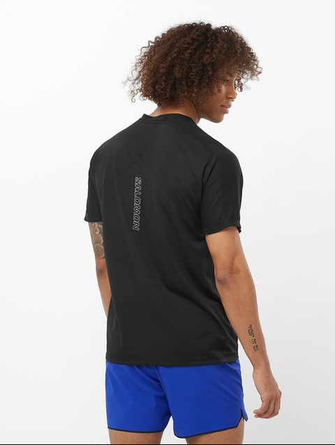 SENSE AERO Men's Short Sleeve T-Shirt DEEP BLACK